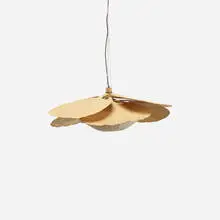Ingo Maurer, Uchiwa Fan chandelier, c. 1970, bamboo, paper