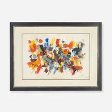 John Von Vicht, untitled, 1961, gouache on Japanese paper
