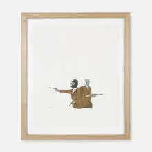 Marcel Dzama, untitled, 2000, ink and watercolor on paper