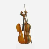 Arman, Violins, 1989, wood, brass, lacquered wood