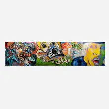 Untitled by Crash A-One & Daze, 1984, spraypaint on unstretched linen, sold Apr 2012