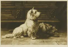 Untitled by Herbert Dicksee, Herbert Thomas Dicksee RE (1862-1942) FOOTSTEPS Etching, sold Apr 2019