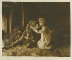 Untitled by Herbert Dicksee, RE (1862-1942) HER FIRST LOVE Etching, sold Apr 2019