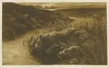 Herbert Dicksee, Untitled, Herbert Thomas Dicksee RE (1862-1942) PEACE Etching
