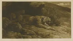 Untitled by Herbert Dicksee, Herbert Thomas Dicksee RE (1862-1942) PERIL Etching on vellum, sold Apr 2019