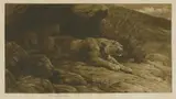Herbert Dicksee, Untitled, Herbert Thomas Dicksee RE (1862-1942) PERIL Etching on vellum