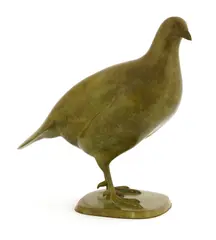 Adrian Sorrell, Untitled, Adrian Sorrell (1932-2001) PARTRIDGE Bronze with green patina