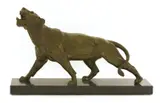 Paul Edouard Delabrierre, Untitled, rear foot marked 'bronze' 50cm wide 13cm deep 30cm high