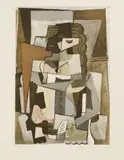 Untitled by Pablo Picasso, LISANT UN LIVRE Lithograph in colours, sold Apr 2019