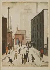 L. S. Lowry, Untitled, 1887-1976) INDUSTRIAL SCENE Offset lithograph printed in colours