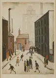 L. S. Lowry, Untitled, 1887-1976) INDUSTRIAL SCENE Offset lithograph printed in colours