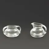 John Dreves, for Steuben Crystal Sugar and Creamer Set