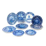 England, first half 19th century, by Eleven Staffordshire Blue Transfer-decorated Plates, sold Jan 2023