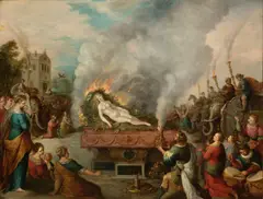 Frans Francken Ii., La mort de la fille de Sestos, oil on copper