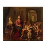 Atelier de Jan van Balen, Sainte famille avec chat, oil on panel