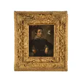 XVIIe siècle Ecole venitienne, Portrait de gentilhomme, oil on copper