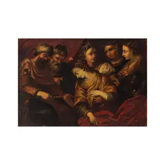 Ecole vénitienne, Ester et Assuérus, oil on canvas