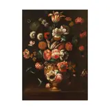 Xviii siècle Ecole flamande, Nature morte aux fleurs, dans un vase en cuivre, a pair, oil on canvas