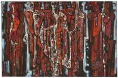 Eumeniden by Max Kaus, 1960, Öl auf Leinwand, sold Dec 2020