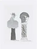 David Hockney, The Student: Homage to Picasso, 1973, Radierung und Aquatinta auf Velin