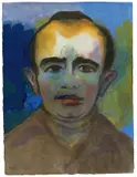 Porträt eines Mannes by Emil Nolde, Um 1935, Aquarell auf Japan, sold Dec 2020