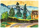 Karl Schmidt-Rottluff, Haus und Bäume“ (Hofheim am Taunus)