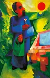 Heinrich Harry Deierling, Der Gärtner, 1920, Öl auf Leinwand