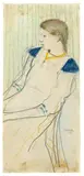 August Macke, Portrait Mathilde Macke“ (Cousine des Künstlers)