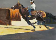 Cavallo (3) by Norbert Tadeusz, 1999, Acryl auf Leinwand, sold Nov 2019