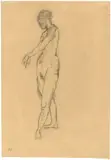 Oskar Kokoschka, Weiblicher Akt in Tanzpose