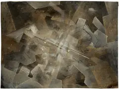 Fritz Winter, Ohne Titel, 1935, Öl und Collage auf Papier