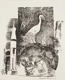 Robert Rauschenberg, Horn (from the Stoned Moon series), 1969, Lithograph on Rives paper