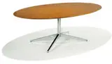 Florence Knoll, Oval table desk, 1961, Teak