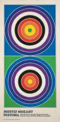 John McCracken, Mostly Mozart Festival, 1972, Serigraph poster