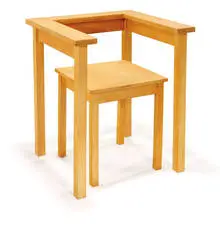 Richard Hutten, Table - Chair, 1991, Beechwood