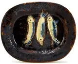 Trois sardines by Pablo Picasso, 1948, Glazed ceramic, sold Dec 2011