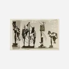 David Smith, Untitled, 1947-48, vintage photograph printed on postcard