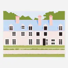 John Wesley, Chateau, 1977, acrylic on canvas