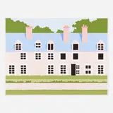 John Wesley, Chateau, 1977, acrylic on canvas