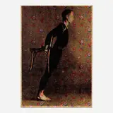 Merce Cunningham I from the Cunningham I portfolio by Andy Warhol, 1974, screenprint on Japanese gift wrapping paper, sold May 2021