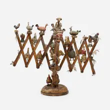 Barry Cohen, Chicken Tree, 1988, mixed media construction