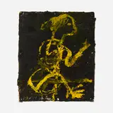 James Havard, Woman Giving Finger, 1997, oil and wax on board