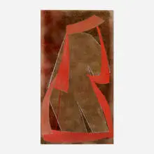 Elsie B. Driggs, Canvas Collage, oil and canvas collage mounted to board