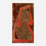 Elsie B. Driggs, Canvas Collage, oil and canvas collage mounted to board