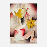 Alexandra Nechita, I Love Sunflowers, 1997, oil and pen on canvas