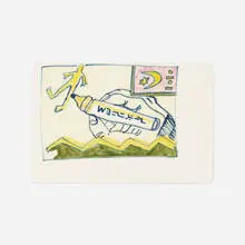 Robert Combas, Amar dessine un bonhomme!, 1982, ink on paper