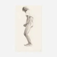 Bo Bartlett, Last Waltz of a Maniac, 1979, charcoal and graphite on paper