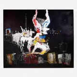 Dominique Zinkpè, Offrande, 2009, oil and mixed media on canvas
