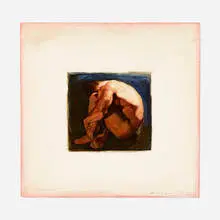 Shozo Nagano, Male Nude, 2000, oil and mixed media on canvas