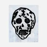 Donald Baechler, Skull, 2010, gouache on paper